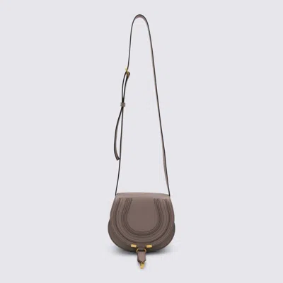 Chloé Light Purple Leather Marcie Crossbody Bag In Purple