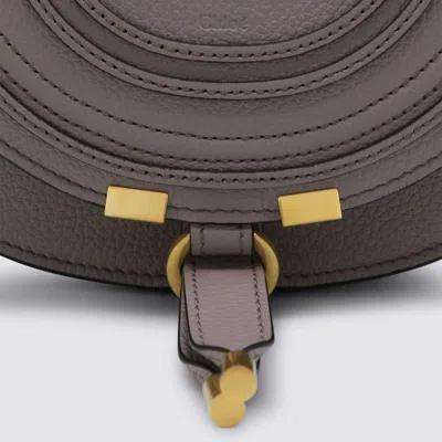 Chloé Light Purple Leather Marcie Crossbody Bag In Purple