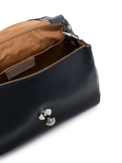 Zanellato Postina Daily Baby Leather Handbag In Black