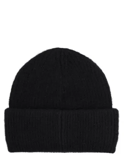 Rotate Birger Christensen Logo-patch Beanie Hat In Black