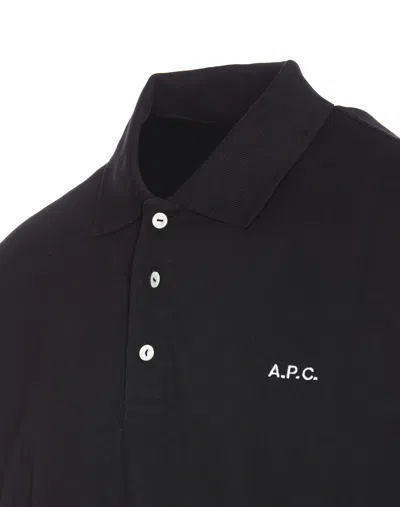 Apc Standard Logo Polo In Black