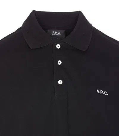 Apc Standard Logo Polo In Black