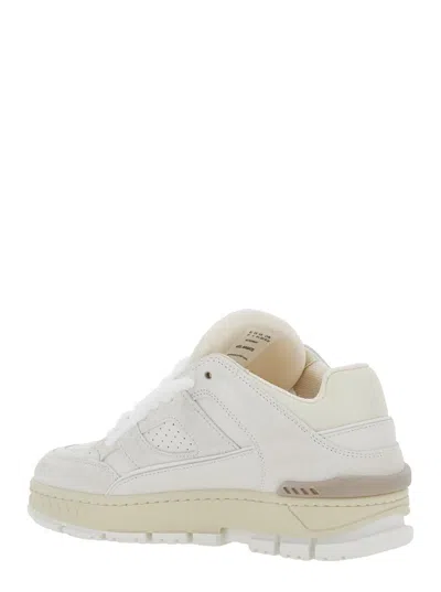 Axel Arigato Area Lo White Low Top Sneakers With Logo Patch On The Tongue And Chunky Sole In Leather Blend Woman In Neutral