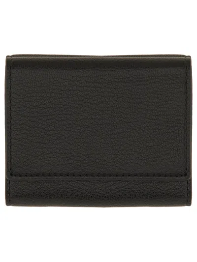 Anya Hindmarch Trifold Mini Eyes Wallet In Black