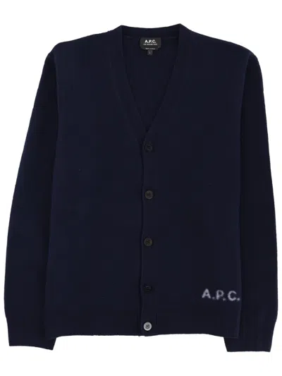 Apc Cardigan Kenny In Blue