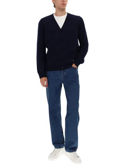 Apc Cardigan Kenny In Blue