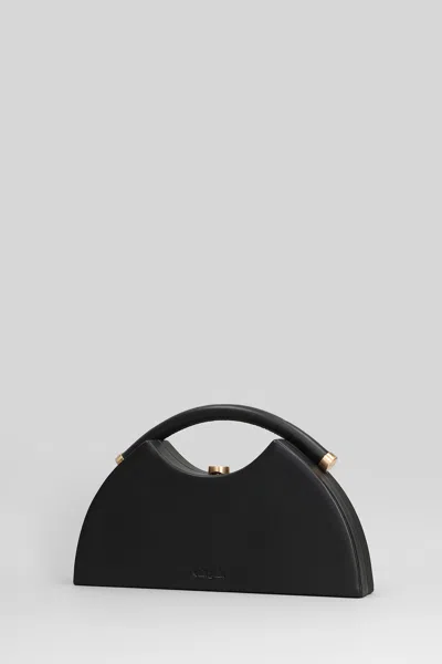 Cult Gaia Marjani Hand Bag In Black Leather In Black