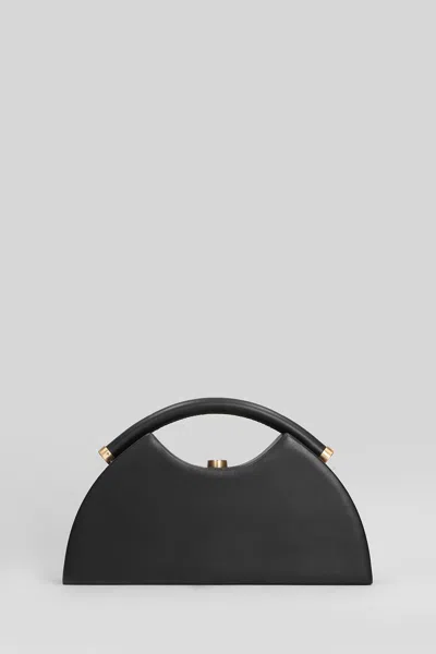 Cult Gaia Marjani Hand Bag In Black Leather In Black