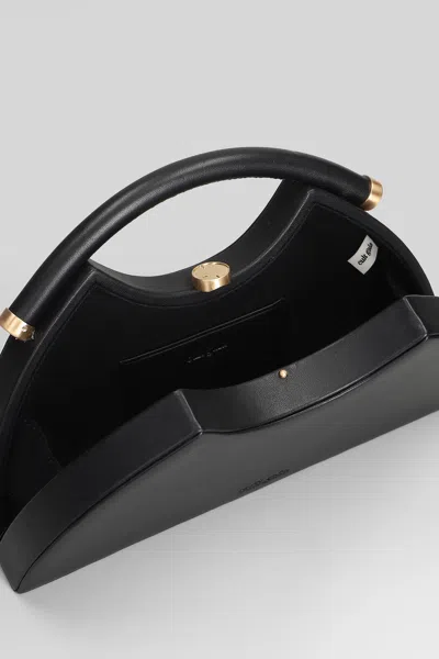 Cult Gaia Marjani Hand Bag In Black Leather In Black