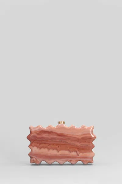 Cult Gaia Paloma Clutch In Rose-pink Acrylic In Pink