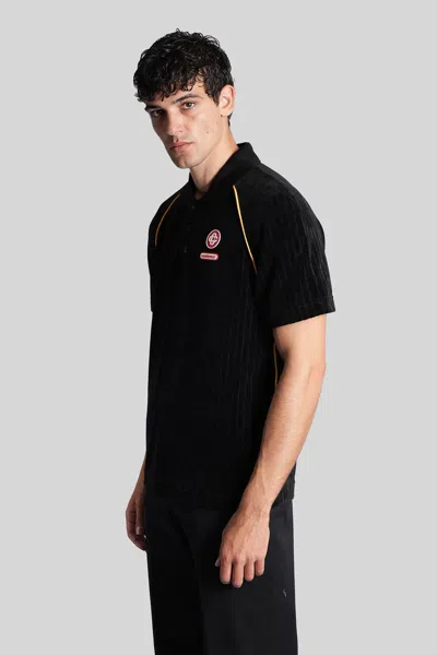 Casablanca Polo In Black Wool And Polyester In Black