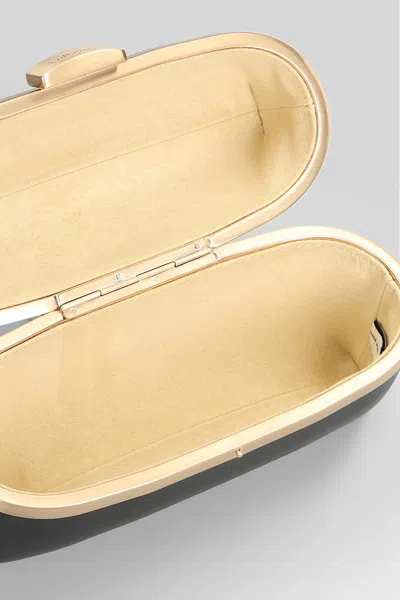 Cult Gaia Olea Shoulder Bag In Black Leather In Black