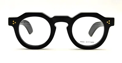 Max Pittion Hugo 44 X 28 - Piano Black Rx Glasses In Black