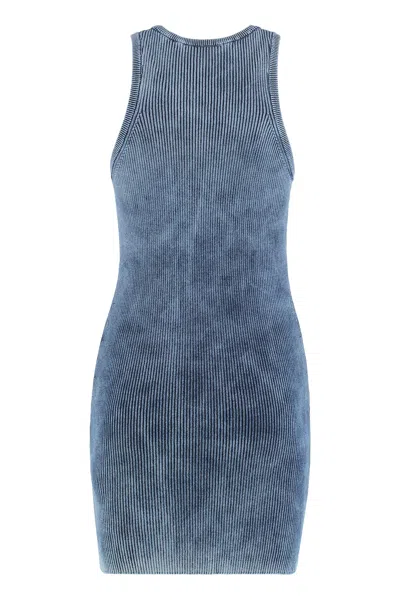 Diesel Mini Dress M-anchorage In Cotton In Blue