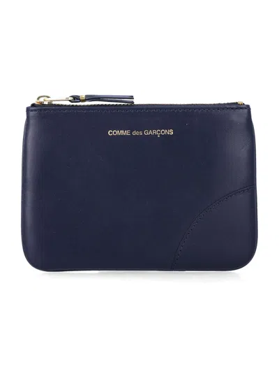 Comme Des Garçons Small Pouch In Blue
