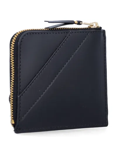 Comme Des Garçons Small Zip Wallet Big Bow In Black
