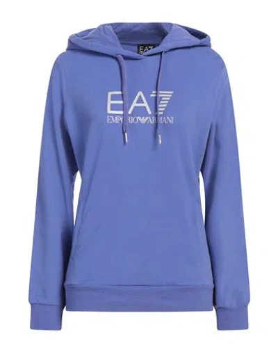 Ea7 Woman Sweatshirt Mauve Size L Cotton, Elastane In Purple