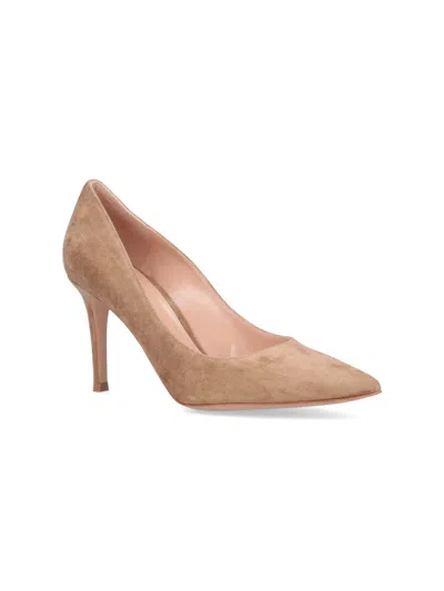 Gianvito Rossi 70mm Pointed-toe Suede Pumps In Multi