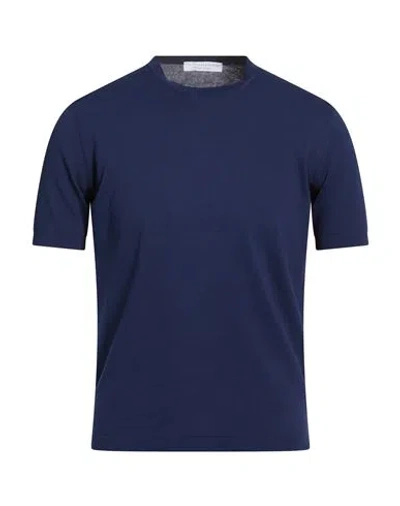 Filippo De Laurentiis Man T-shirt Blue Size 38 Cotton In Blue