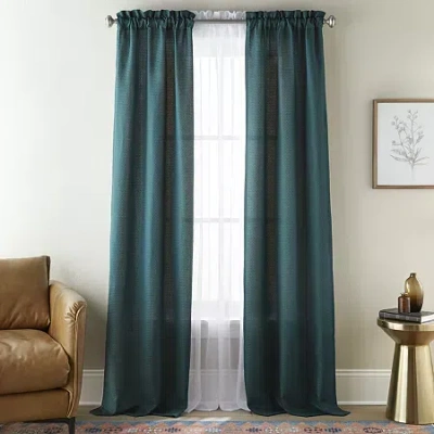Stratford Park Erin Rod Pocket Light-filtering Set Of 4 Curtain Panel In Green