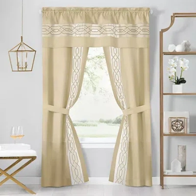 Achim Paige Rod Pocket Light-filtering Curtain Panel In Sand