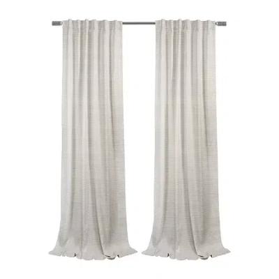 Habitat Austin Rod Pocket Back Tab Light-filtering Single Curtain Panel In White
