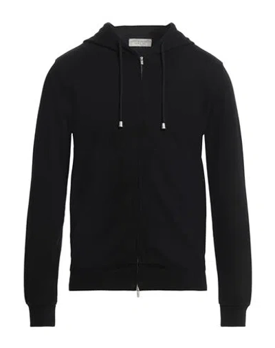 Filippo De Laurentiis Man Sweatshirt Black Size 40 Cotton, Polyamide In Black