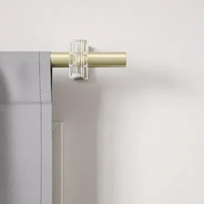 Umbra Flute 1 In Curtain Rod In Yellow