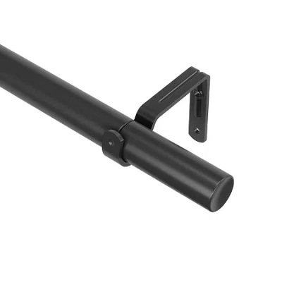 Umbra Zen 1 In Curtain Rod In Black