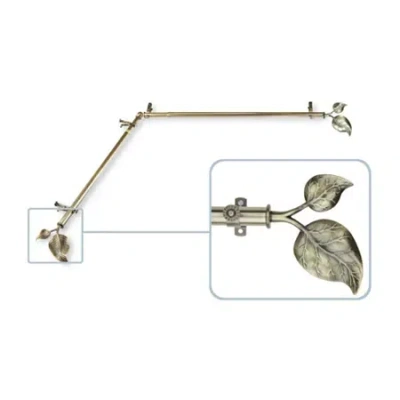 Rod Desyne Ivy Corner 13/16 In Adjustable Curtain Rod In Brown