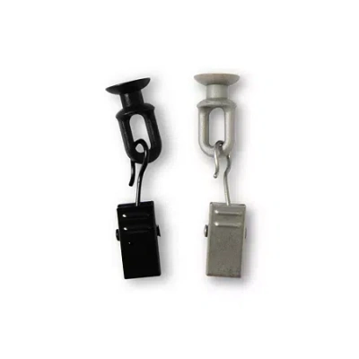 Rod Desyne 24-pk. Sliders And Clips With Hooks In Silver