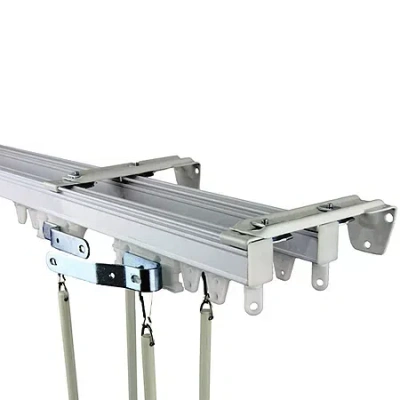 Rod Desyne Heavy-duty Wall/ceiling Double Track Kit In White