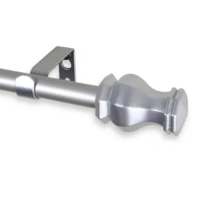 Rod Desyne Emelia Â " Adjustable Curtain Rod In Silver