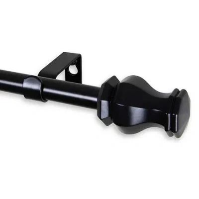 Rod Desyne Emelia Â " Adjustable Curtain Rod In Black