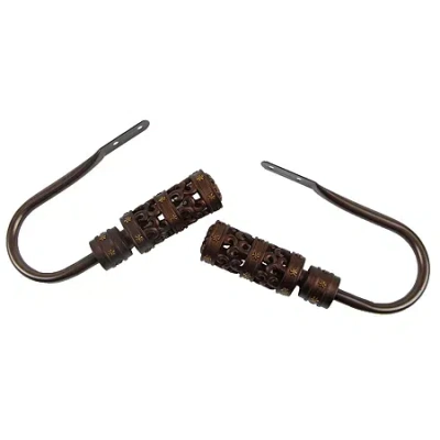 Rod Desyne Whirl Holdback In Brown