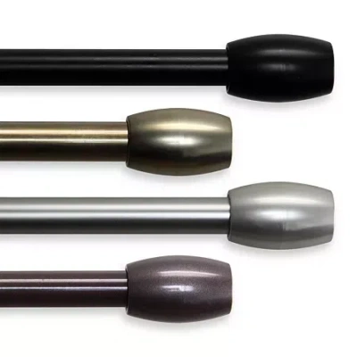 Rod Desyne Harley 13/16" Adjustable Curtain Rod In Brown