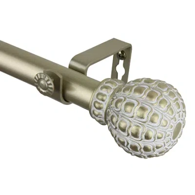 Rod Desyne Pod 1" Adjustable Curtain Rod In Yellow