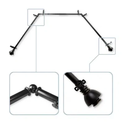 Rod Desyne Alma Bay Window Rod In Black