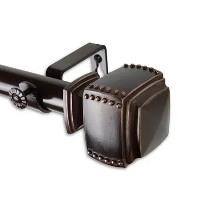 Rod Desyne Bennett 1 In Adjustable Curtain Rod In Brown