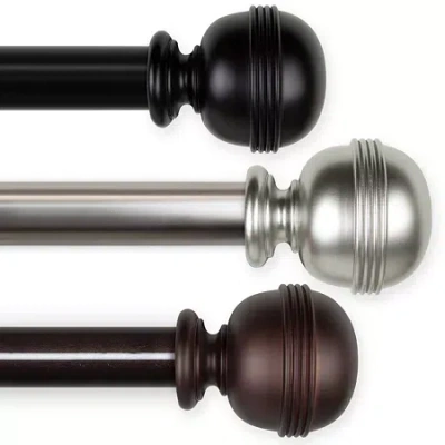 Rod Desyne Jovian 1 1/2 In Adjustable Curtain Rod In Brown