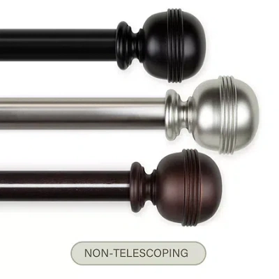 Rod Desyne Jovian Non-telescoping 1 1/2 In Curtain Rod In Brown