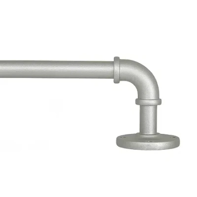 Kenney Adler Indoor/outdoor Wrap Around 5/8 In Adjustable Curtain Rod In Silver