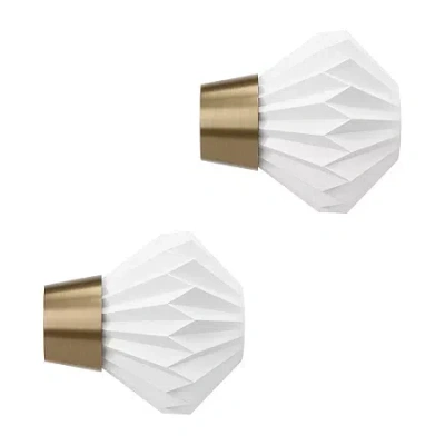 Umbra Mix & Match Acrylic Pleated 2-pc. Finials In Multi