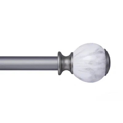 Kenney Claremont Khalessi 1 In Adjustable Curtain Rod In Gray