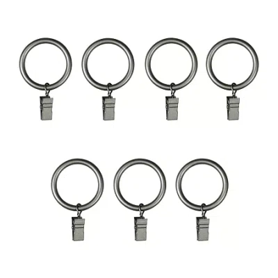 Umbra Xl 7-pc. Curtain Rings In Gray