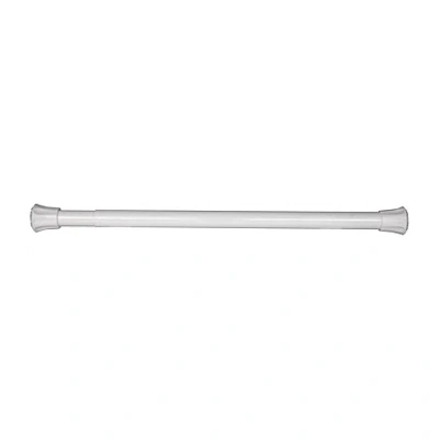 Rod Desyne Twist Lock Spring Tension 1 In Adjustable Curtain Rod In White