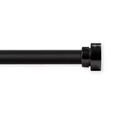 Rod Desyne Bonnet 1 In Adjustable Curtain Rod In Black