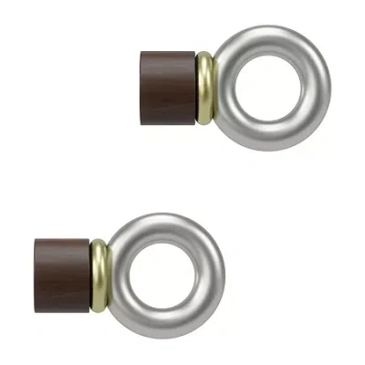 Umbra Mix & Match Ring 2-pc. Finials In Silver