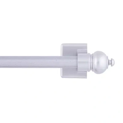 Kenney Sheridan 7/16 In Adjustable Curtain Rod In Silver