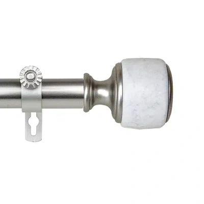 Rod Desyne Morton 1 In Adjustable Curtain Rod In Silver